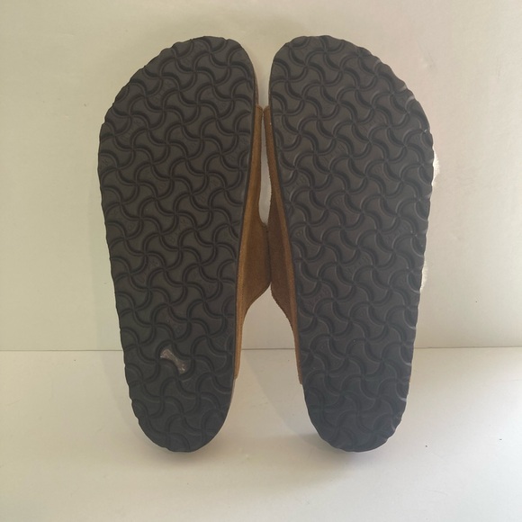 Birkenstock Arizona Shearling Suede Leather Slide in Mink NWOT - Picture 11 of 14